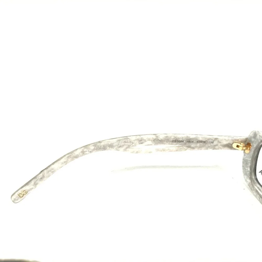 Dolce & Gabbana DG3086 1605 Eyeglasses Frames Ivory Brown Tortoise 50-16-135